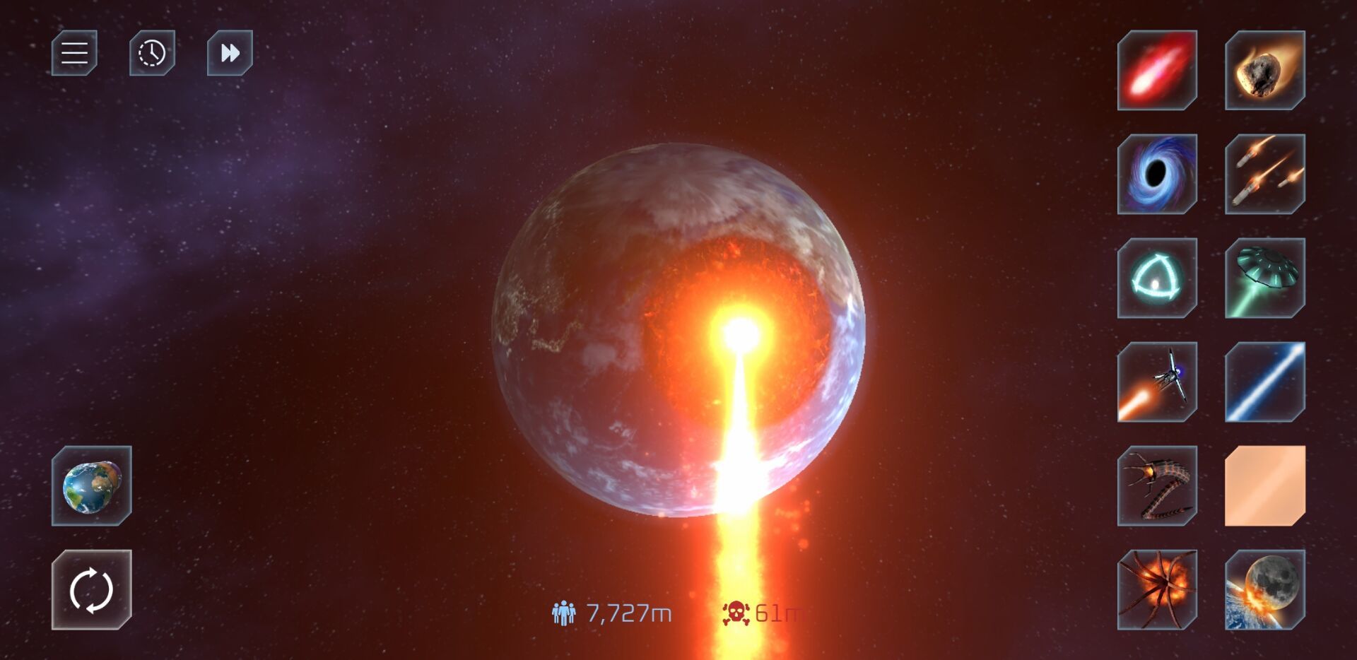 星球毁灭模拟器无广告破解版_毁灭星球模拟器_星球毁灭模拟器MOD作弊菜单