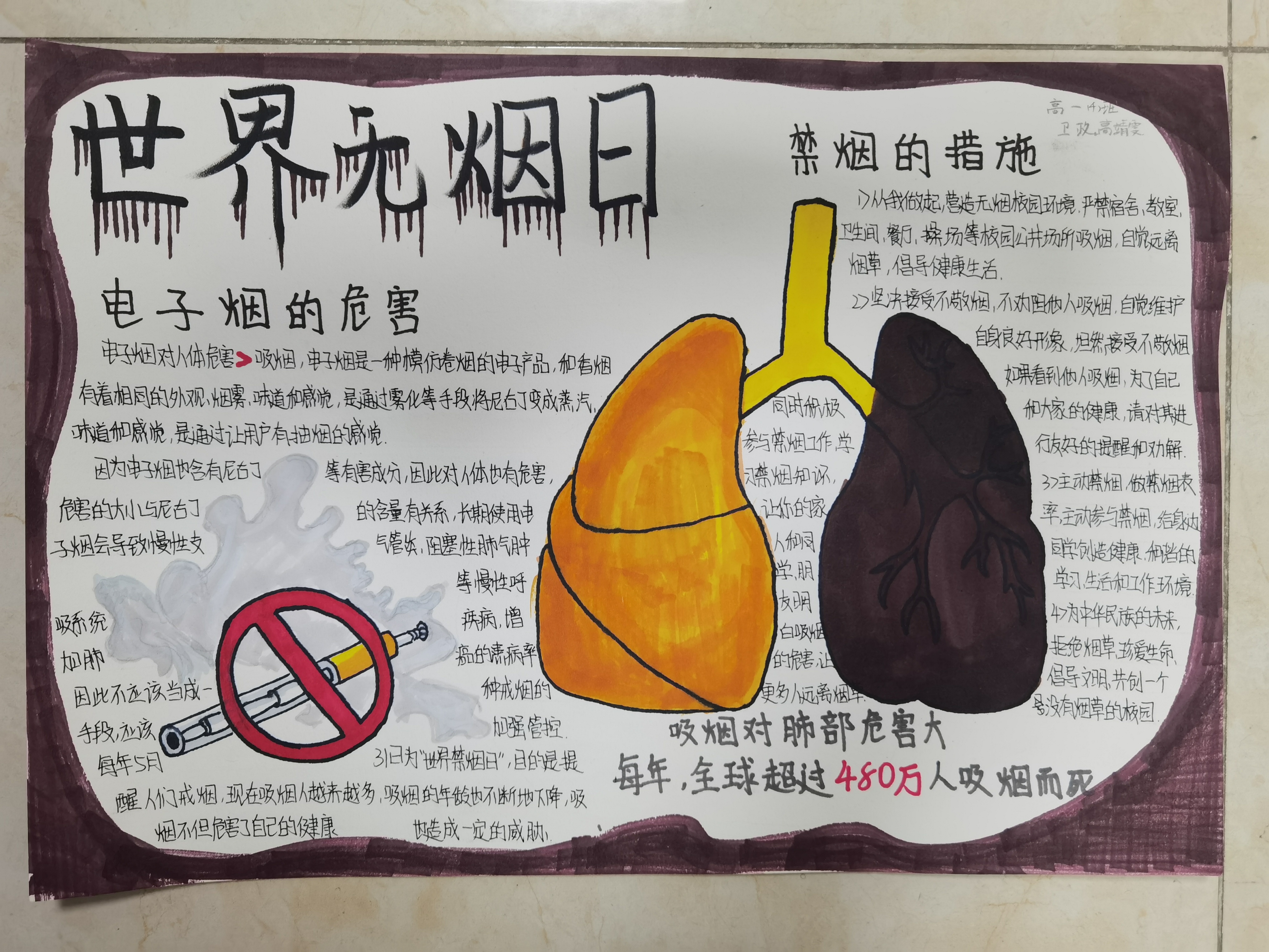 世界无烟日主题_以世界无烟日为主题的手抄报_世界无烟的主题是什么